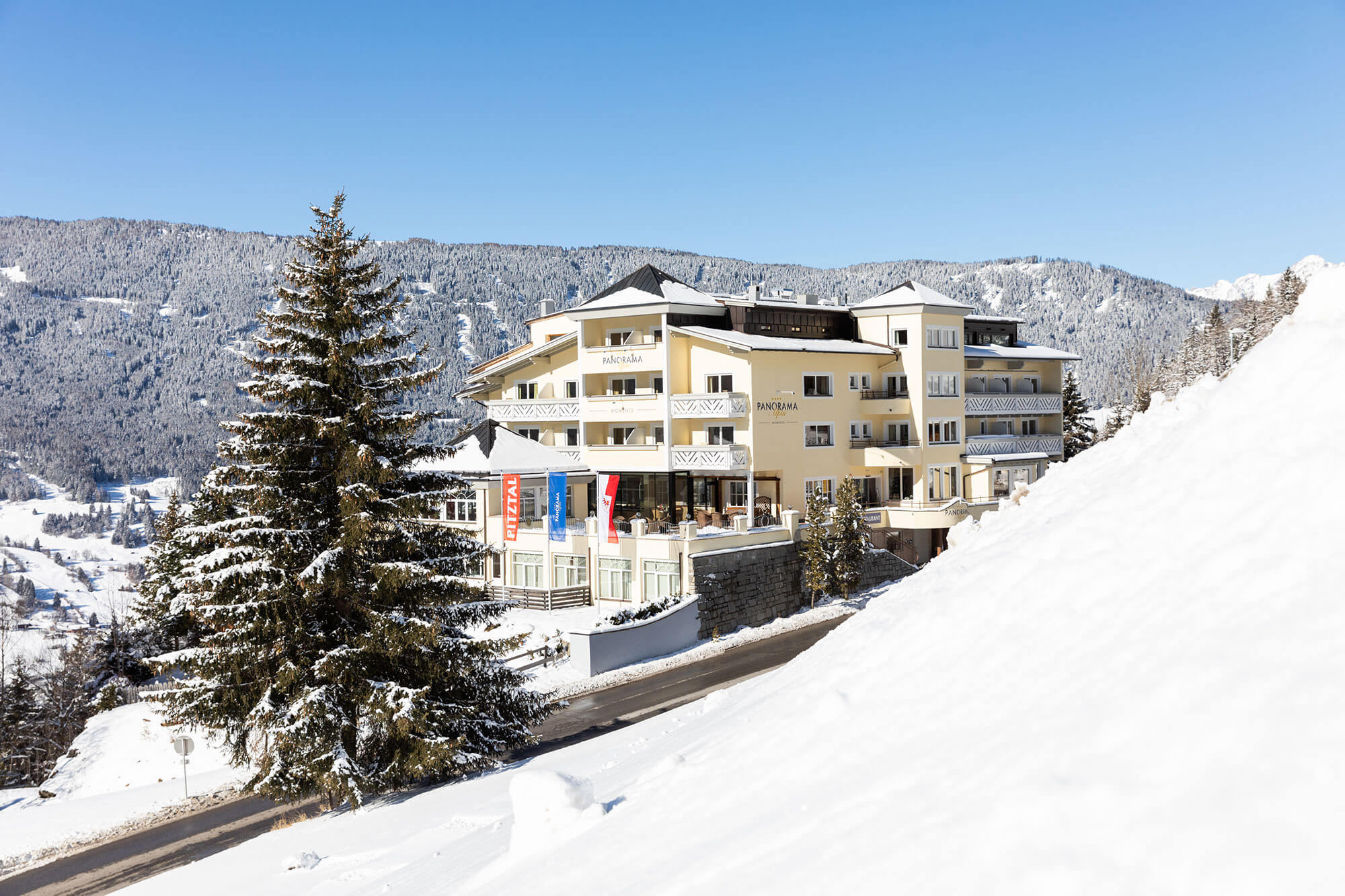 Skigebiet Hochzeiger mit Aussicht