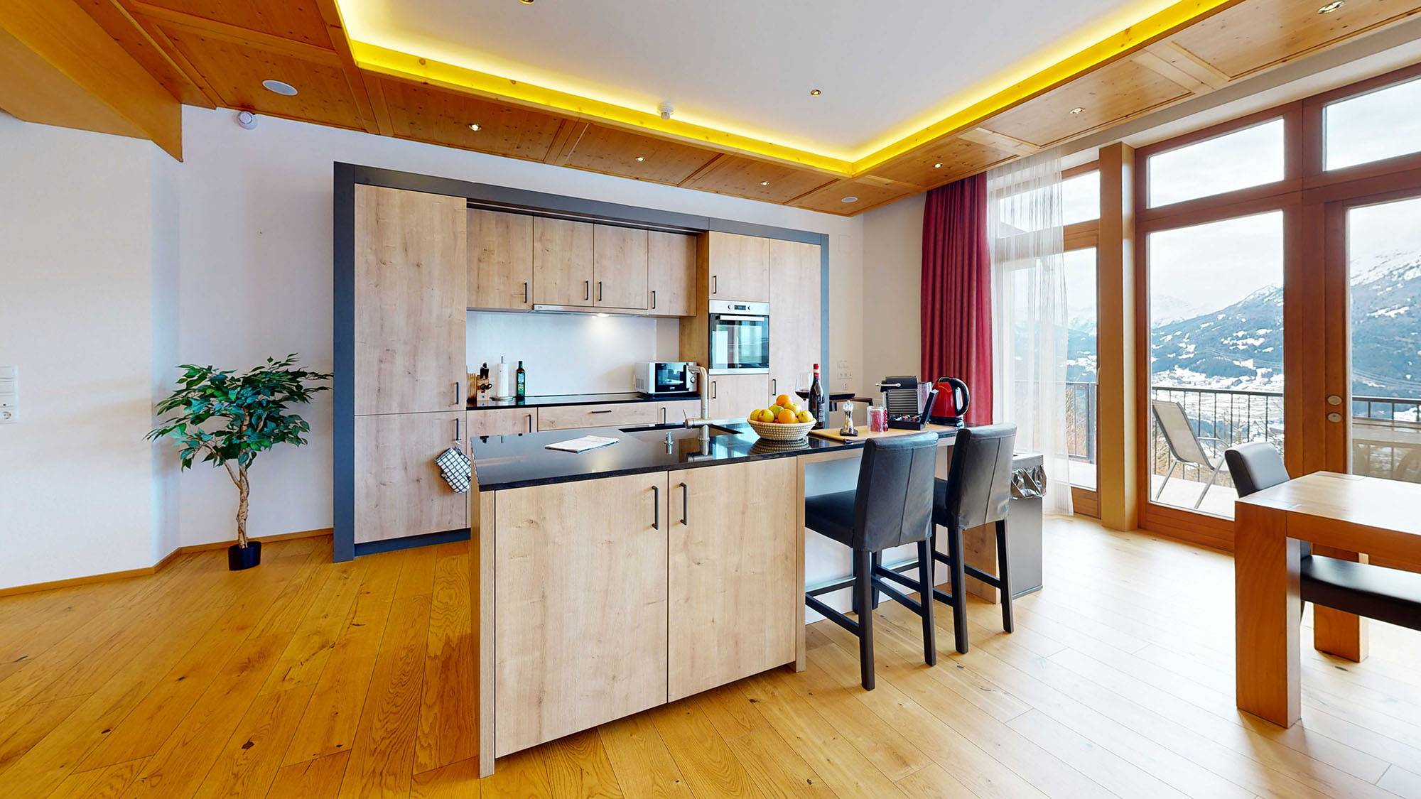 Ferienwohnung Panorama Alpin im Winter